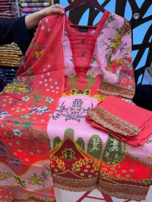 Stitched Cotton 3 Pcs Collection