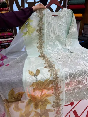 Pakistani Inspired Item – Mint Pest Color