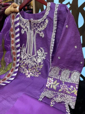 Pakistani Inspired 3 Pc Collection – Purple