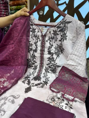 কটন থ্রী পিস কালেকশন