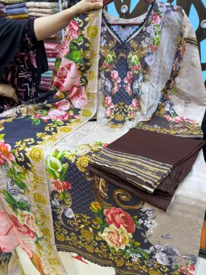 কটন থ্রি পিস কালেকশন