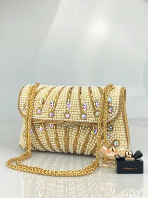  European and American handmade pearl bag