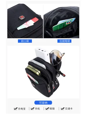 Multi-Pocket Travel Waterproof Sling Bag