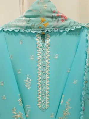 AGHANOOR - 3 Piece - Embroidered Lawn Suit S112298