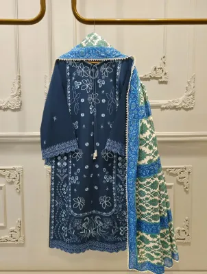 AGHANOOR - 3 Piece - Embroidered Lawn Suit S112213