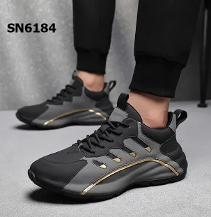 Quality fashionable leather sneakers shoes