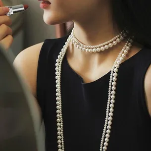 Endless Rope Long Pearl Necklace