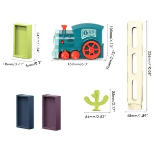 Domino Train Blocks Set Building And Stacking Toy