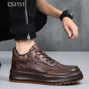 Cowhide British Retro Casual Shoes