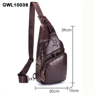 Genuine Leather  Bullcaptain Chest Bag