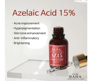 Cos De baha Azelaic Acid 15% MSM 1% (AZ15) Serum 30ml