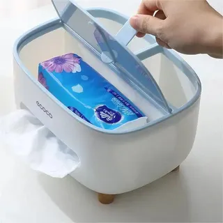 Tissue Box with Multifunctional Holder