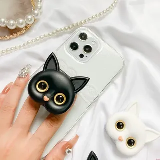 Cute Kitten Cat Phone Holder with Mirror (1 pc)