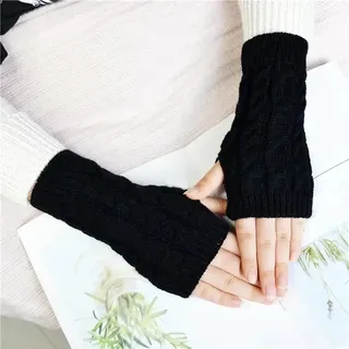 Women's Winter Warm Knitted Fingerless Gloves