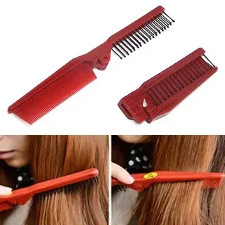 Portable Folding Double Headed Hair Brush Comb
