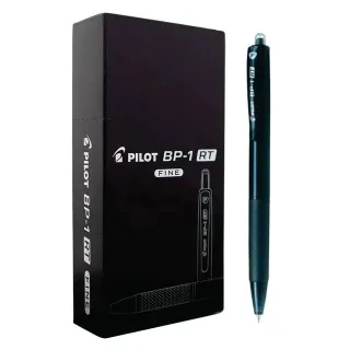 Pilot BP-1 RT 0.7mm Fine Tip Ball Pen – Black Ink, Pack of 12