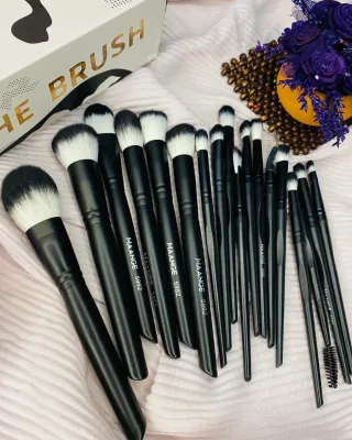 MAANGE 18pcs New Makeup The Brush Box - Black