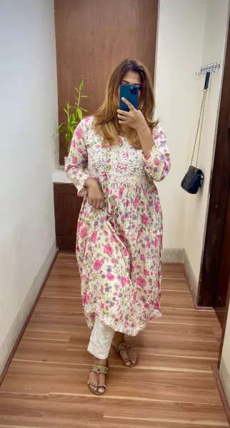 Original Lakhno Stitched  Modal Cotton -2 Pcs_Off White