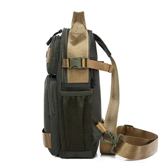 Premium Quality Waterproof Oxford Men's Chest Bag -  Motorcycle, Hiking, Cycling & Fashion Crossbody Bag