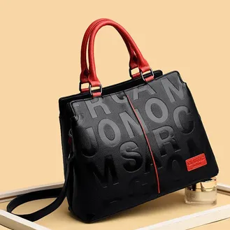 LETTER EMBOSSED WOMEN'S TOTE BAG GB-2021BR