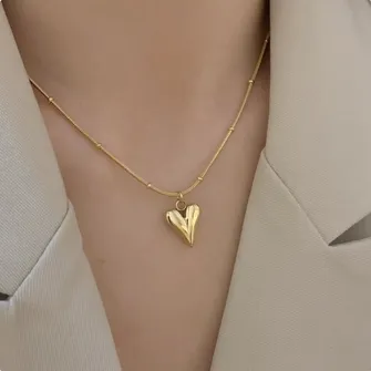 Korean Style Fashion Heart Necklace 
