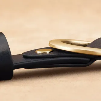 Classic Black Leather Women's Belt