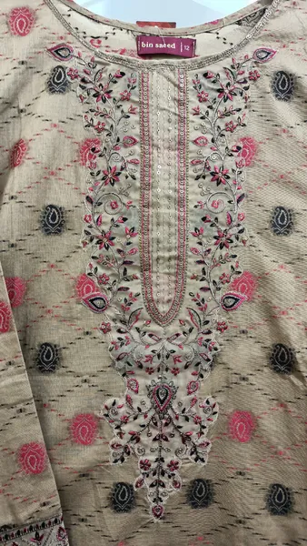 Pakistani Bin Saeed Stitched 2Pcs _ Dark Olive