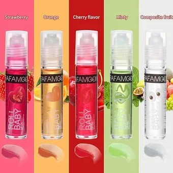 Fafamoon Fruit Roller Ball Lip Balm Oil