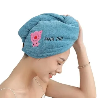 Microfiber Hair Drying Hair Cap Bath Towel 