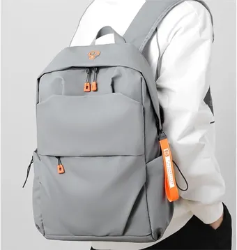 Waterproof Travel Laptop Backpack (Black/Light Grey)