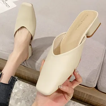 FRENCH STYLE BAOTOU HALF SLIPPER GB-3316