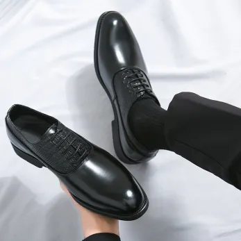 HIGH-END OXFORD SHOES CLASSIC RETRO BUSINESS LEATHER SHOES GB-5230