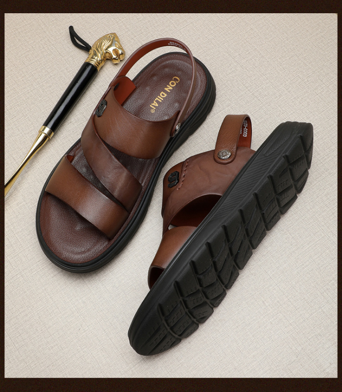 GENUINE LEATHER OUTDOOR BEACH SANDALS