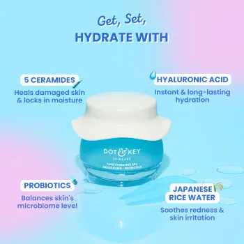 DOT & KEY 72HR Hydrating Gel Moisturizer + Probiotics 60ml	