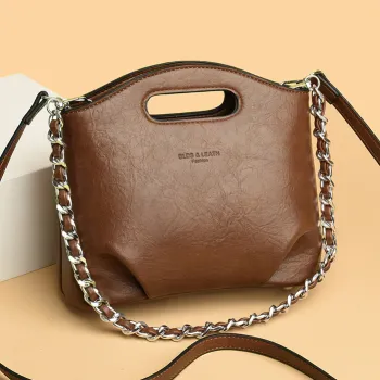 GENUINE LEATHER ENVELOPE WOMEN'S BAG GB-6089Br