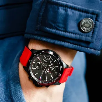Tommy Hilfiger - Men’s Quartz Silicone Strap Black
