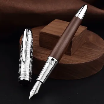  HONGDIAN 6016 BROWN Fountain Pen