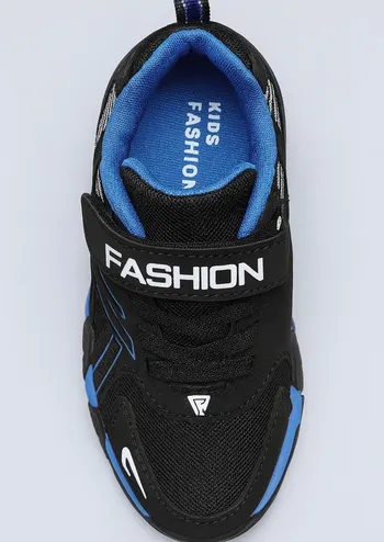 FASHION ActiveGrip Kids Sneakers – Black & Blue