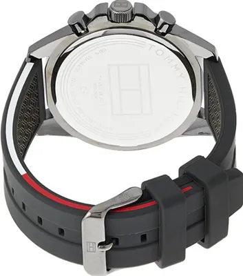 TOMMY HILFIGER MASON MULTI-DIAL GREY SILICONE MEN'S WATCH