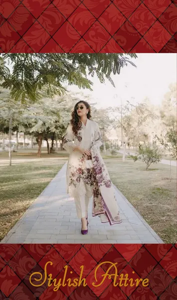 Pakistani Sahiba's By Mirza Luxury Lawn Stitched 3Pcs