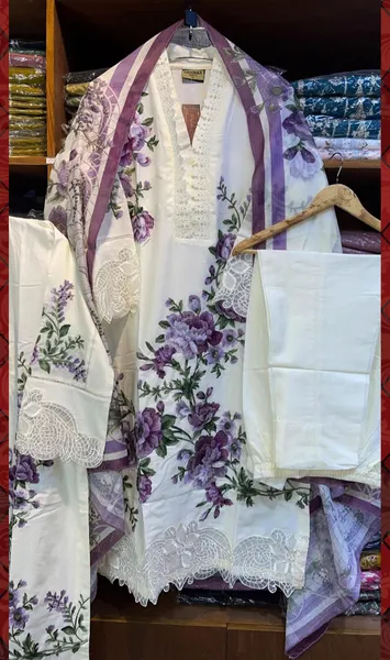 Pakistani Sahiba's By Mirza Luxury Lawn Stitched 3Pcs