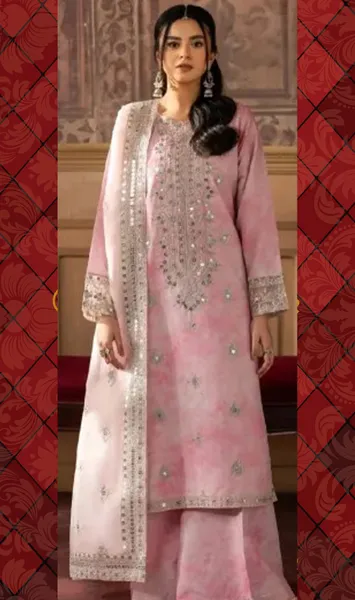 Pakistani Esra Luxury Lawn Silk Stitched 3Pcs 