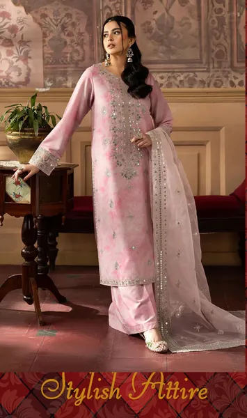 Pakistani Esra Luxury Lawn Silk Stitched 3Pcs 