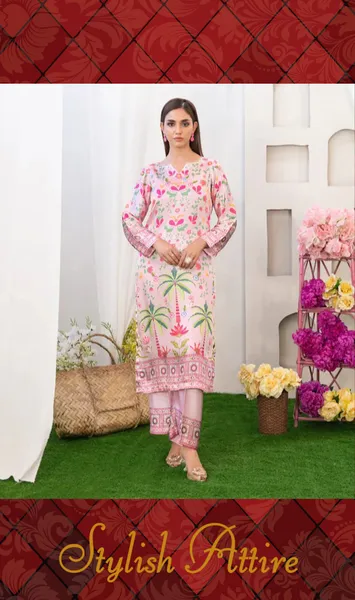 Original Damask Tawakkal Stitched 2 Piece Ready-to-wear Digital Printed Staple Shirt Designs & Stitched Digital Printed Staple Trousers 