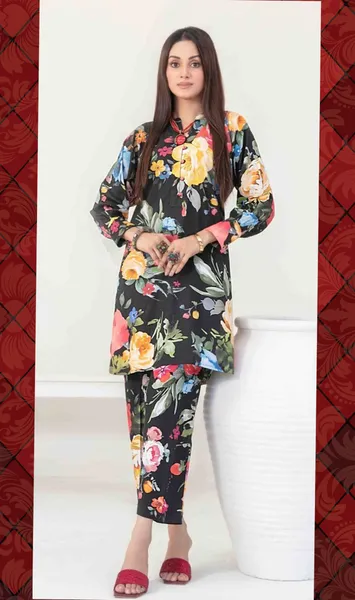 Original Faranak by Tawakkal Pret Stitched Digital Printed Staple Shirt Designs & Stitched Digital Printed Staple Trousers