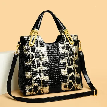CROCODILE PATTERN WOMEN'S TOTE BAG GB-2030B