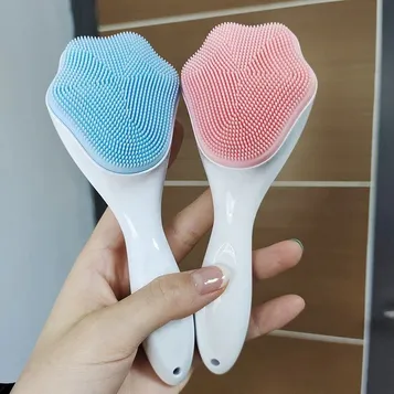 Silicone Face Scrubber Exfoliating Brush (1 Pc)