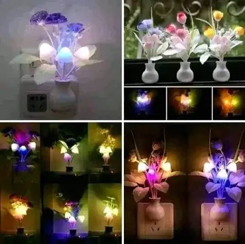 Mushroom and Flower Night Sensor Light 