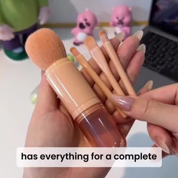 4 in 1 Retractable Makeup Brush Set