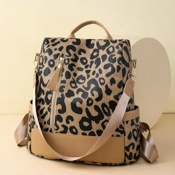 Leopard Print Backpack
